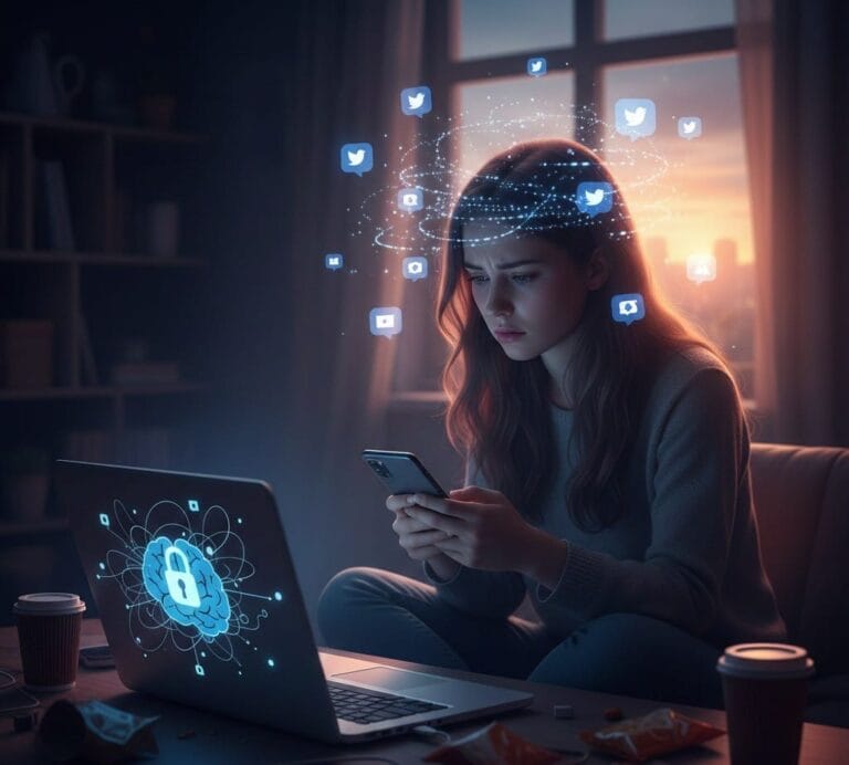 mental health in digital age screen time anxiety technology-induced stress online mental health support