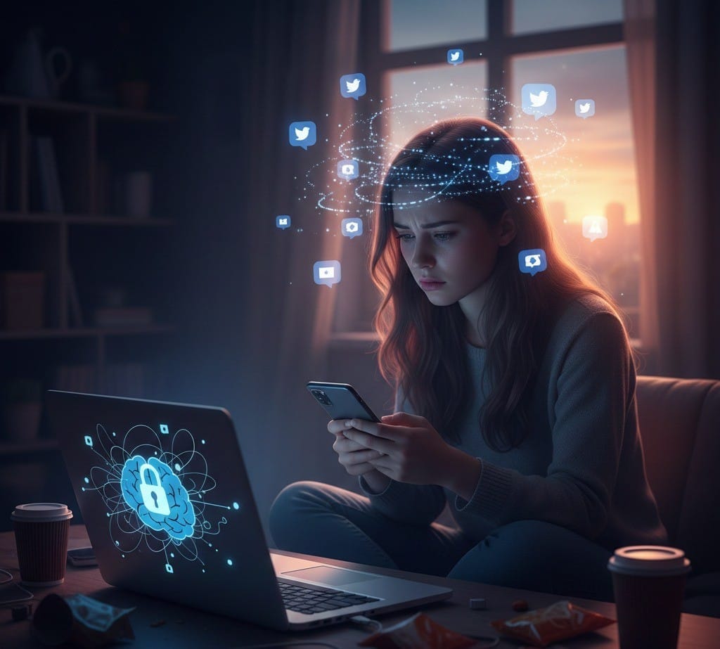 mental health in digital age screen time anxiety technology-induced stress online mental health support