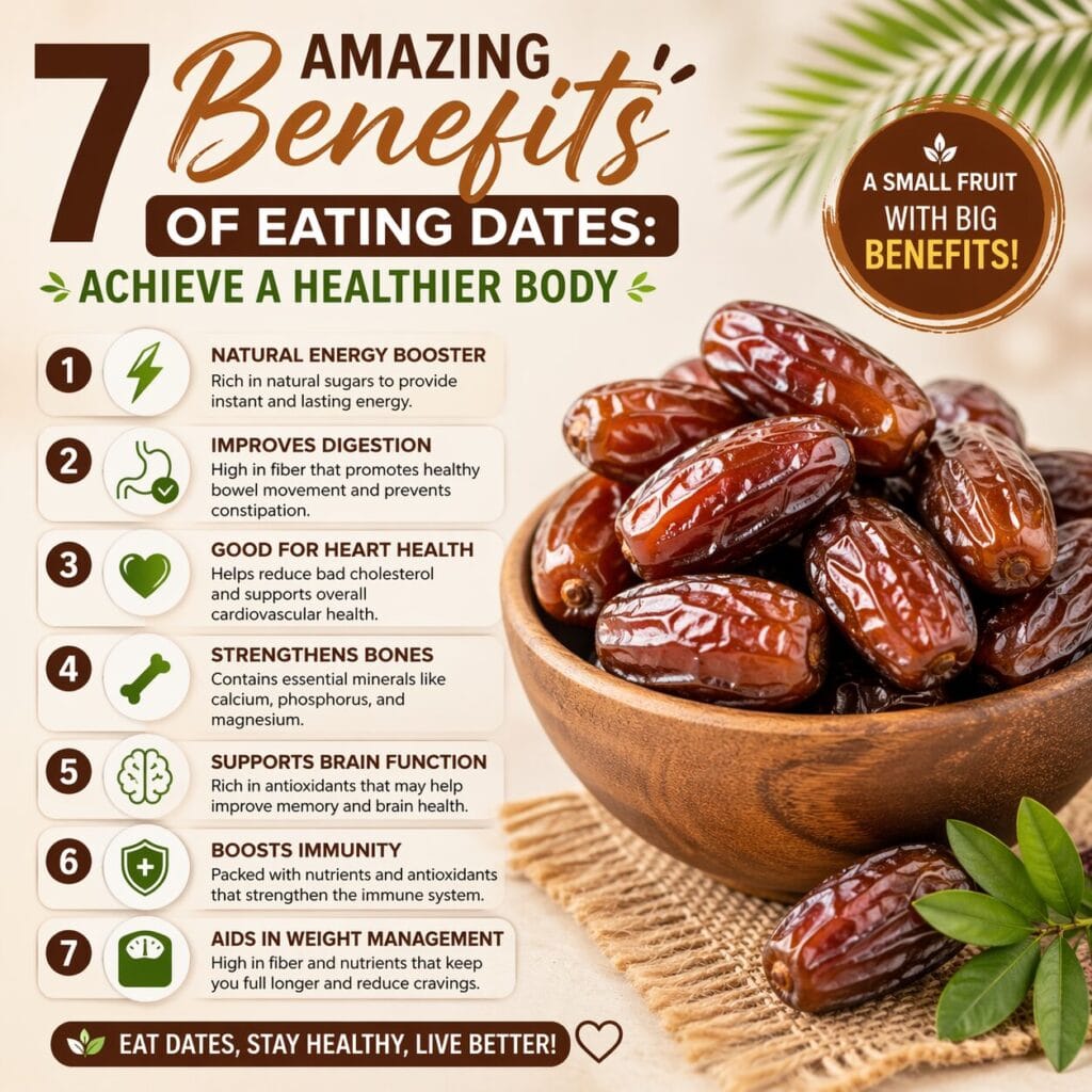 7 Amazing Benefits of Eating Dates: Achieve a Healthier Body