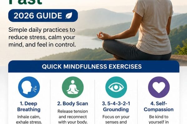 Mindfulness Exercises to Calm Anxiety Fast (2026 Guide)
