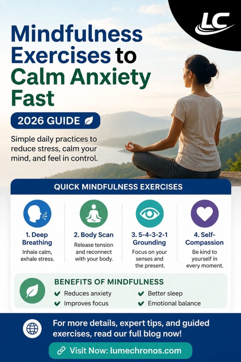 Mindfulness Exercises to Calm Anxiety Fast (2026 Guide)
