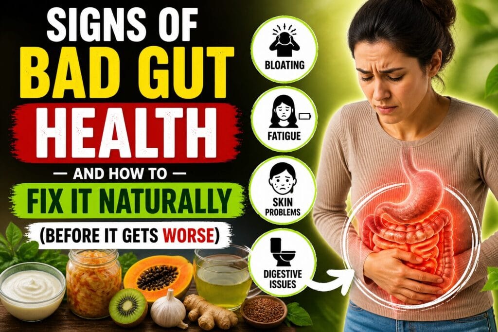 Signs of Bad Gut Health and How to Fix It Naturally (Before It Gets Worse)