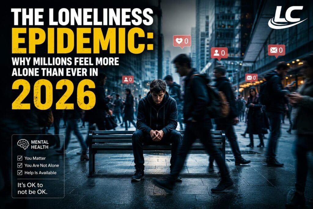 Young adult experiencing social isolation