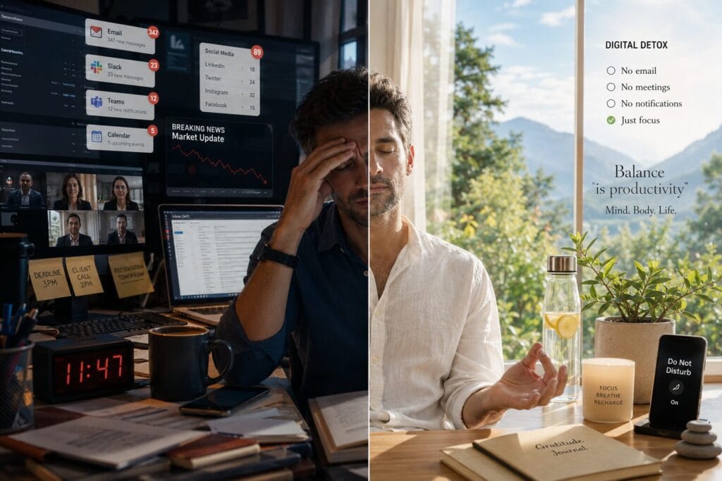 Digital burnout Screen fatigue symptoms in remote workers