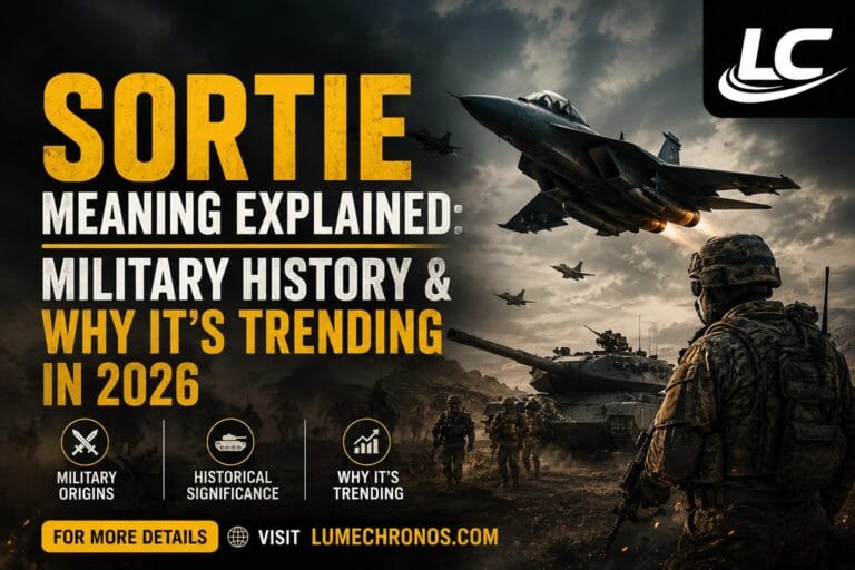 Sortie Meaning Explained: Military History & Why It’s Trending in 2026