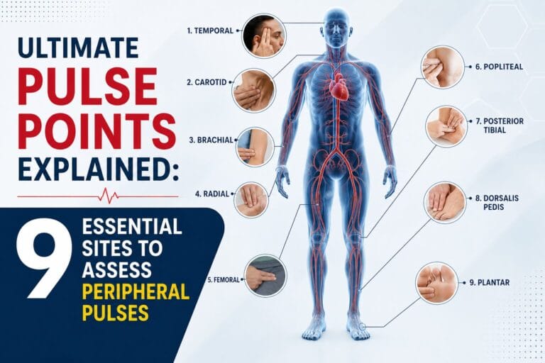 Ultimate Pulse Points Explained: 9 Essential Sites to Assess Peripheral Pulses