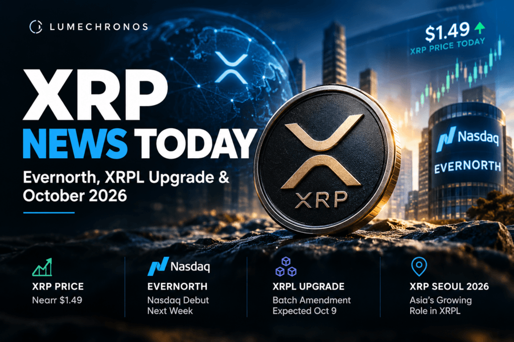XRP Near $1.49 as Evernorth and XRPL Developments Take Center Stage